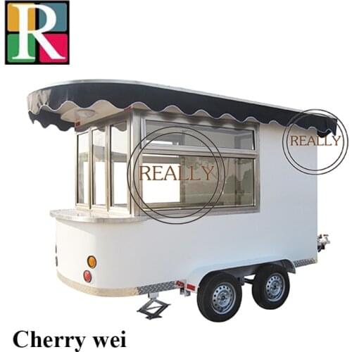 510 cm length can be customized Food Carts Mobile Stainless Steel Hot Dog Cart concession Trailer towable Food Trailer For Sale