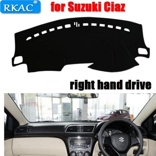 RKAC car dashboard cover For Suzuki Ciaz Right-hand drive Dust-resistant avoid light car dashboard pat mat for Suzuki Ciaz