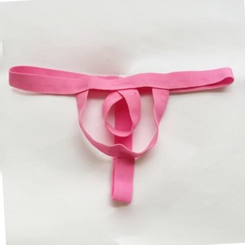 Mens Sexy String High Elasticity Underwear Thong T-Back Open Front Underpants Black White Orange Dark Blue Fruit Green Rose Red