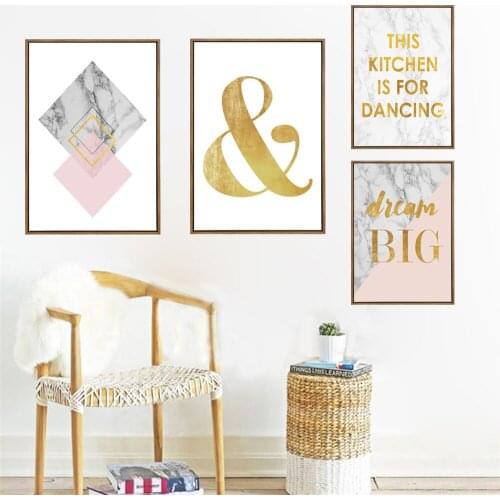 Inspiring Words Posters And Prints For Kids Room Wall Golden Color Words Modern Abstract Picture For Home Wall Art Decor Cuadros