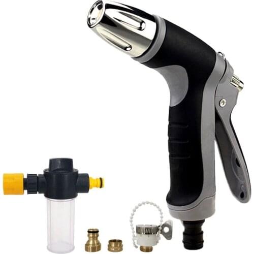 High Quality Adjustable Zinc Alloy Nozzles High Pressure Power Garden Water Gun For Watering Hose Spray Gun Car Wash Cleaning