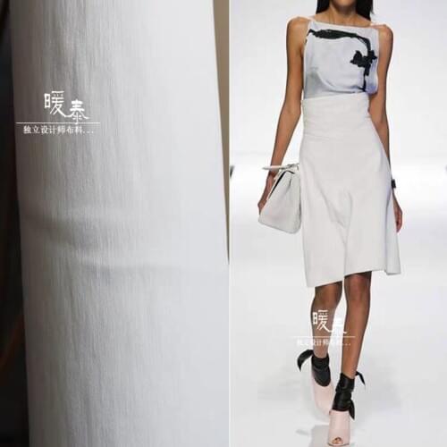 Knit Cotton Fabric Micro elastic black white DIY Jacket Casual Clothes Coat Pants Suits Dress Designer Fabric 50x150cm