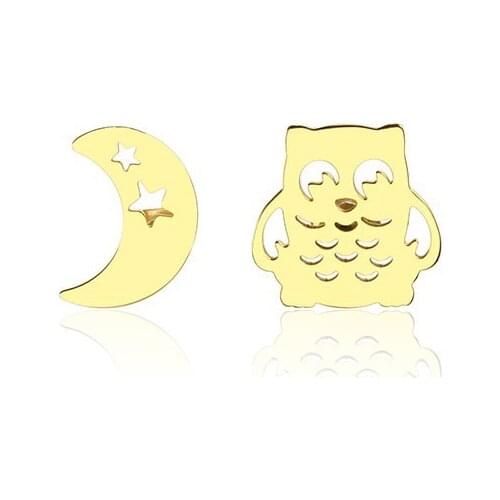 RIR Minimalist Cute Moon Earrings Crescent Earrings From Nature Inspired Owl Earrings as A Bridesmaid Gift