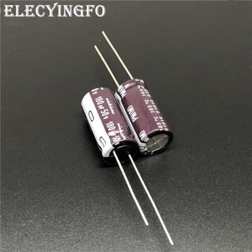 10pcs 180uF 50V180UF NICHICON PM Series 10x20mm 50V180uF Super Low Impedance Long Life Aluminum Electrolytic capacitor