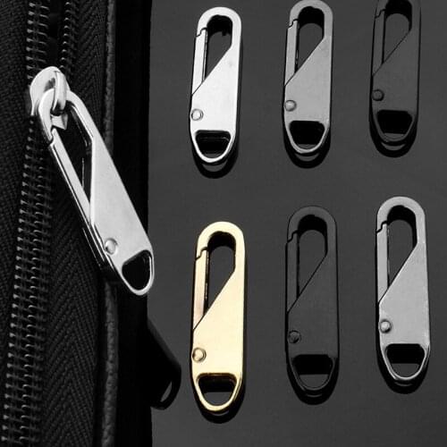 2Pcs Fix Zipper Head Universal Slider Zipper Kit Replacement For Broken Wearable Sliders clothes Bag Suitcase Backpack Zipper