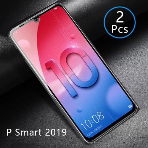 2pcs Tempered Glass For Huawei P Smart 2019 Case Full Cover Screen Protector Protective Phone Safety Tremp On Psmart 2019 6.21