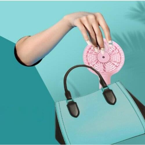 2020 Mini Portable Handheld USB Rechargeable Mist Spray Humidifier Air Cooling Fan