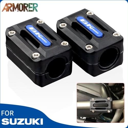 22/25/28mm Motorcycle Universal Engine Bumper Protection Block Moto Decorative Guard Protector For SUZUKI B-KING Bking B king