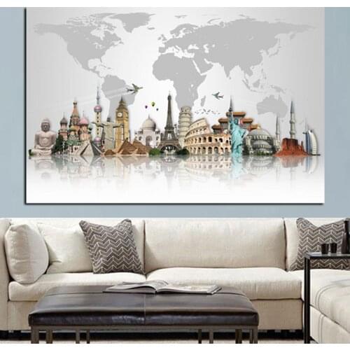 Diamond Painting Diamond abstract Cross Stitch Square Diamond Buildings Big Ben Tower Map Full Diamond Embroidery Home Decor