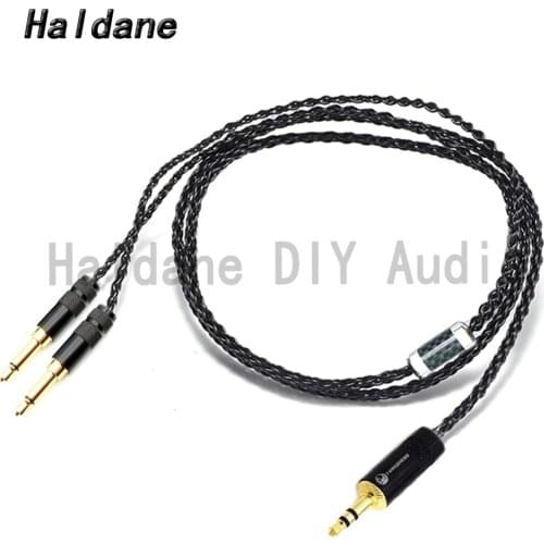 Haldane HIFI-DIY 2.5/3.5/4.4mm Balanced Silver Plated Headphone Upgrade Cable for AH-D9200 AH-D7200 d5200 D9200 D7200 Headphones