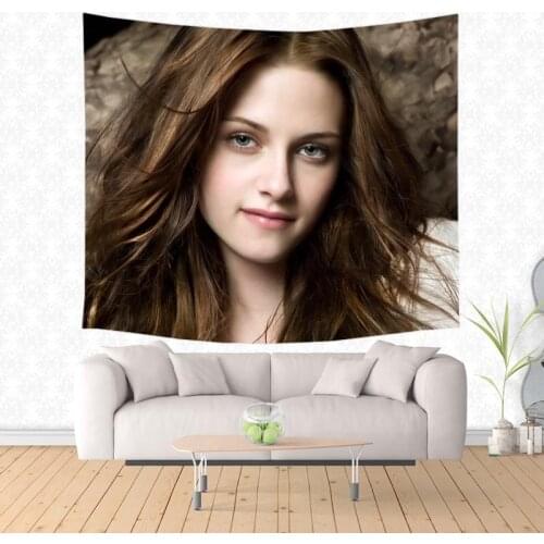 Kristen Jaymes Stewart Wall Hanging Tapestry Custom Beach Towel Picnic Blanket Home Decor Bedspread Wall Cloth Decorative Carpet