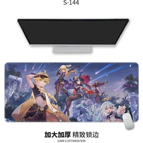 Genshin impact pc gamer desk mat ACG Sexy cute girl mouse pad large anime EDC Maniac Suitable for teclado gamer Keyboard pad