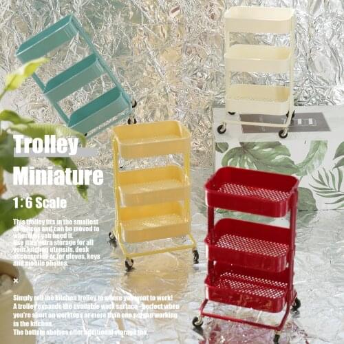 1/6 doll house model furniture accessories mini model Special trolley