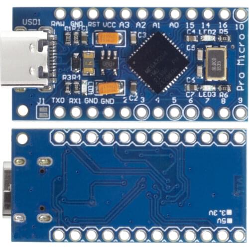 1PCS Great IT Pro Micro ATmega32U4 5V/16MHz Module with 2 row pin header For Leonardo in stock . best quality