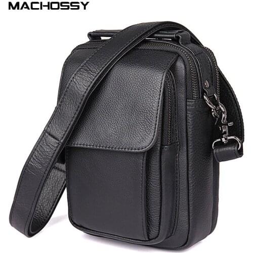 Men Crossbody Bag Multi-function Shoulder Bags Men Handbags Large Capacity Genuine Leather Bag For Man Messenger Bags Tote Bag
