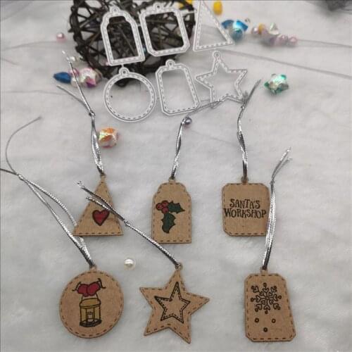 Label set Metal Cutting Dies Large size Scrapbooking For wedding Card Making DIY Embossing Cuts New Craft Pattern