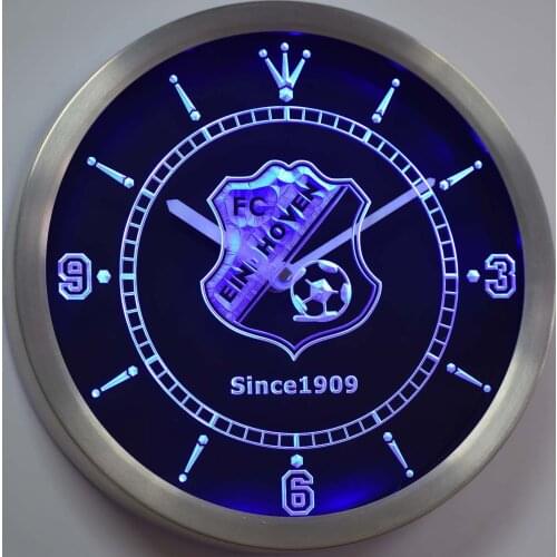 Nc1026 FC Eindhoven Eerste Divisie Netherlands Football Neon Light Signs LED Wall Clock