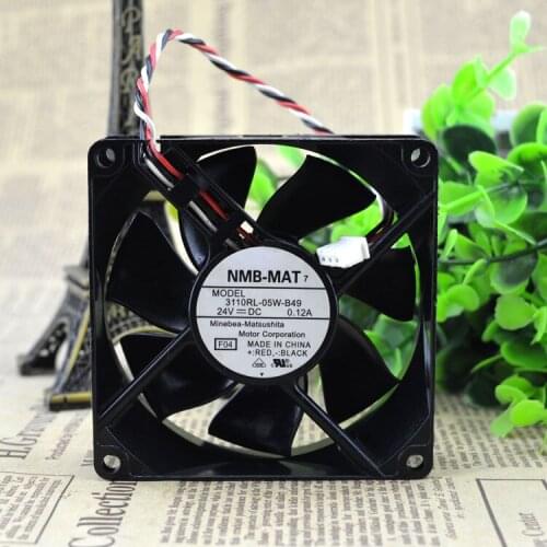Original authentic FOR NMB 8CM 8025 24V 0.12A3110 RL-05W-B49 Inverter Fan 3 Wire