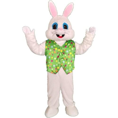 Green Easter Rabbit Mascot Costume Adult Halloween Costume