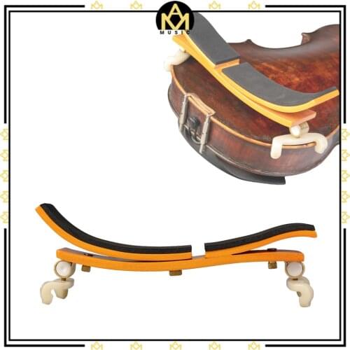 German Style Adjustable Wooden 3/4 4/4 Violin Shoulder Rest W/ 2pcs Plastic Claws Replacement
