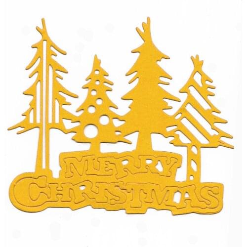 Merry Christmas Metal Cutting Dies Scrapbooking Box Diy Paper Crafting Embossing Folder Molds Templates Stencil Word Dies