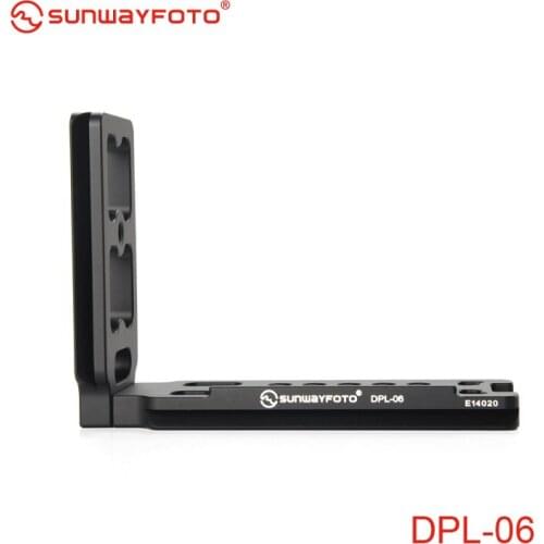 SUNWAYFOTO DPL-06 Tripod Monopod Head Universal L plate for DSLR camera body Professional Aluminum Quick Release Plate
