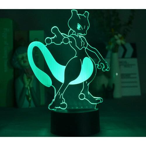3D LED Night Light Cute Funny Fox Kinds Bedroom Decoration Lamps For Holidays Bedside Table Lamp Bedroom Decoration Atmosphere
