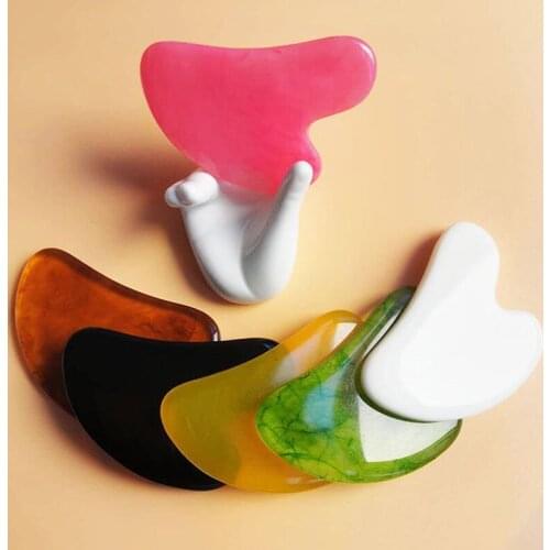 Hot New Natural Jade Guasha Scrapping Plate Gua Sha Massager Face Meridian Scrapping Plate Piece Massage Tools Arm Massage Tools