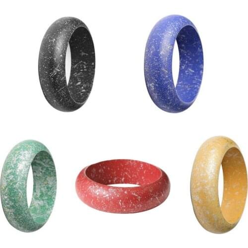 Vintage Speckled Wide Natural Wood Bangles for Women 2021 New Colored Wooden Cuff Christmas Bracelets Bangles Jewelry Wholesale