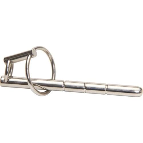 Penis Insert Urethral Plug Sounding Rod With Cock Rings Sex Toys For Men Stainless Steel Urethral Sound Dilators Peins Plug