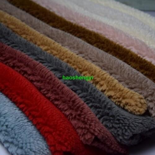 High-end new large-grain lamb-like fabric, plush fur and plush lining fabric
