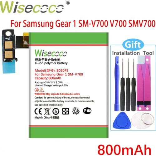 Wisecoco 800mAh B030FE GH43-03992A SP48223 For Samsung Gear 1 SM-V700 V700 SMV700 Phone High Quality