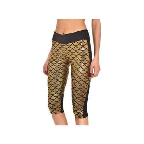 1pcslot free shiping european style woman casual scale calf -length pants lady mid waist scale legging elastic waist