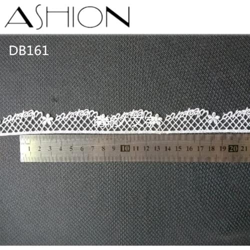 10 yards 20MM white Embroidered net Lace Fabric DIY skirt hem Dance costumes Garment Accessories lace trim Sewing Craft LP-DB161