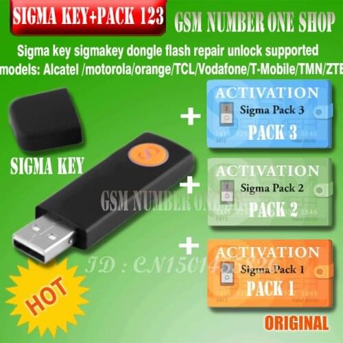 100% original Sigma key with pack1.2.3 activated full sigmakey dongle for alcatel alcatel huawei flash repair unlock