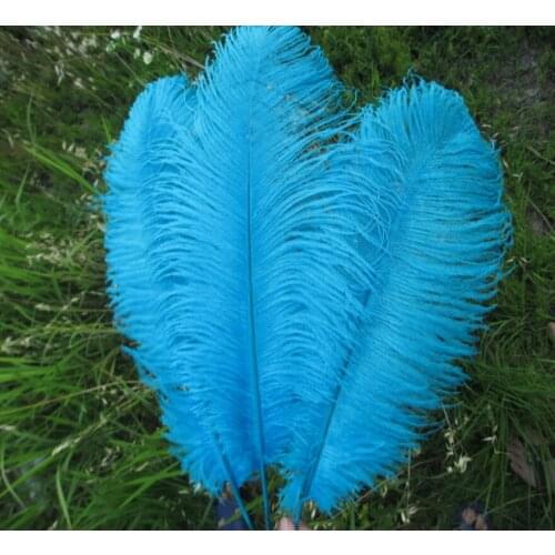 100 pcs beautiful sky blue ostrich feathers 18-20 inches / 45-50 cm