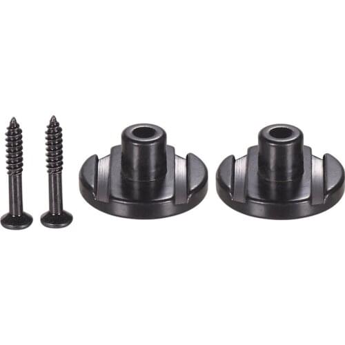 2pcs Electric Bass String Retainers Bass Guitar Replacement Parts Accessories with Mounting Screws Black/Gold/Silver Colors