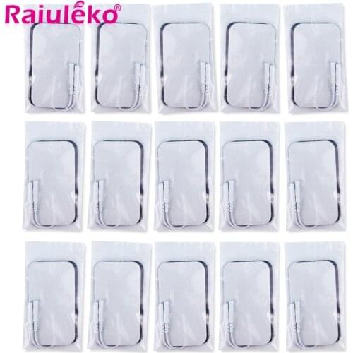 50pcs/lot Electrode Pads Tens Electrodes for Tens Digital Therapy Machine Physiotherapy body Massager 9x5cm muscle stimulator