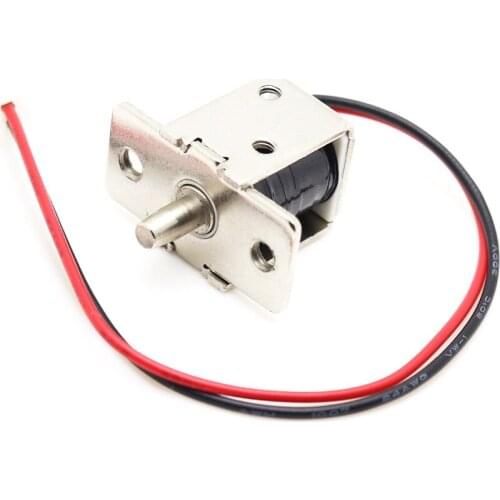 DC 12V Mini Size Solenoid Electromagnetic Electric Control Push-Pull Cabinet Drawer Door Lock for DIY Project