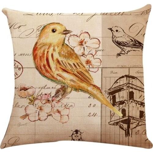 Wholesale Cotton Linen Printed Throw Decorative Pillows For Home Decor Cushion Case Sofa Pillow