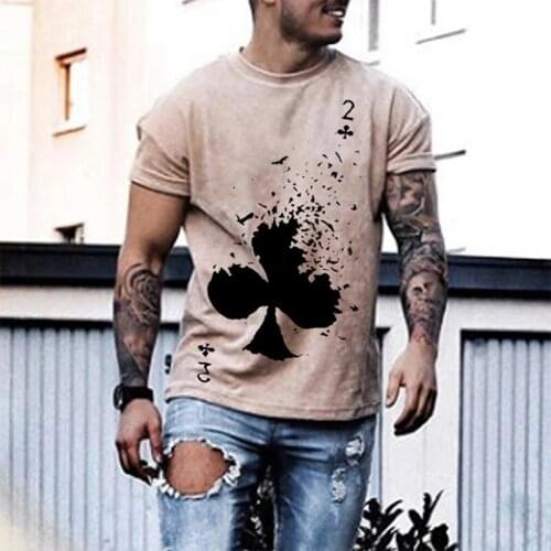 EACHIN Men's T-shirts With Print
