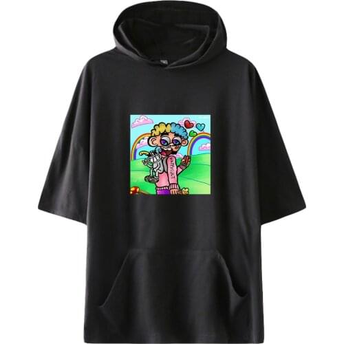 Sad Frosty Fashion Hooded T shirts Unisex Summer Short Sleeve T-shirts Hot Sale Casual Streetwear Clothes