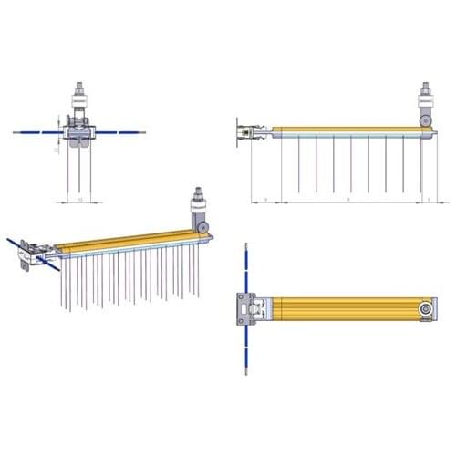 Quartz Tube Coating Gold 1500 Watts Energy Saver Halogen Light