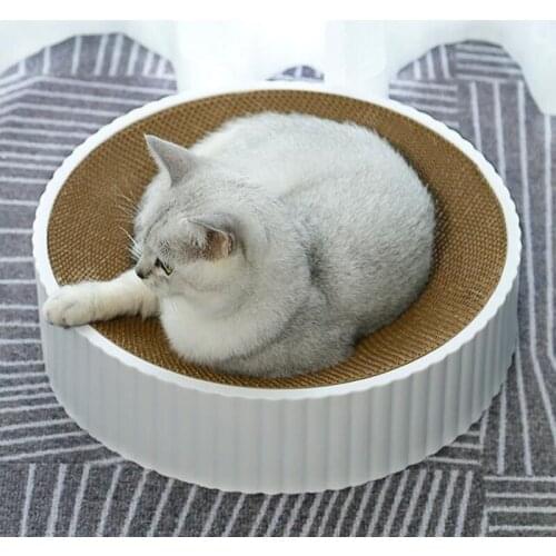 Good Quality Bowl shaped cat bed high-density scratch-resistant corrugated cat scratching board cat toys pet playing sleeping