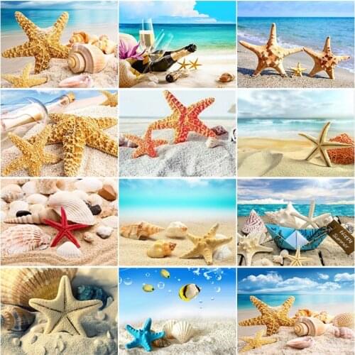 Handmade Beautiful Starfish 5D Decoration Diamond Painting For Home Full Drill Embroidery Cross Stitch Kit Bedroom Wall Arts