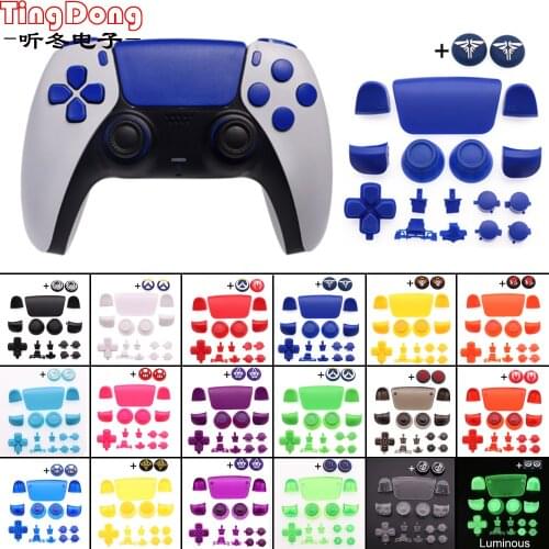 Controller Button Joystick Key Replacement Shell Case Cover Cap for PS5 Gamepad Handle Accessories Controller Thumbstick Cover