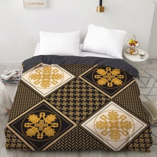 3D Duvet cover Quilt/Blanket/Comfortable Case Luxury Bedding 135 140x200 150x200 200x220 for Home Palace style geometry stripe