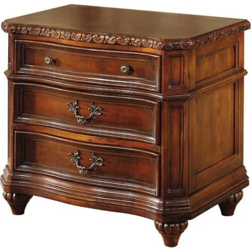 Luxury wooden bedside cabinet table night stand Lüks ahşap komodin masa gece standı GH03