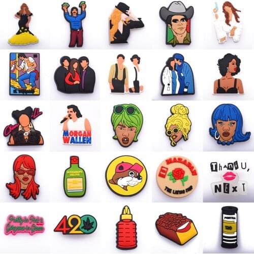 Super Cute Shoe Charms For Kids Movies Character Shoes Accessories Ornaments Fit For croc Charms Shoes Buckle Gifts xman