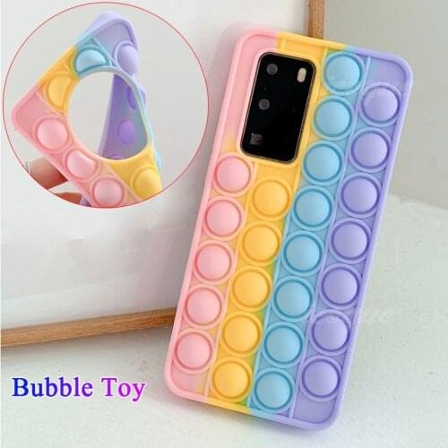 Pop Fidget Toys Bubble Silicone Case for Xiaomi Redmi Note 7 8 9 Pro 5g 9s Note9s Note9 9pro Max K20 Pro K40 K30 Soft Case Cover